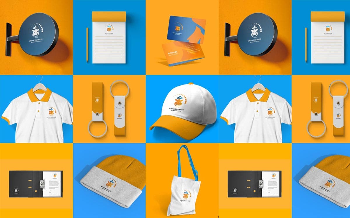 Identité visuelle réalisée pour Amiya Business