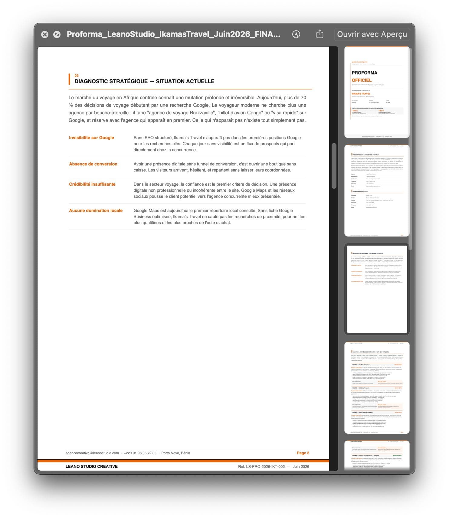 Stratégie de visibilité et SEO mise en place pour Ikamas Travel