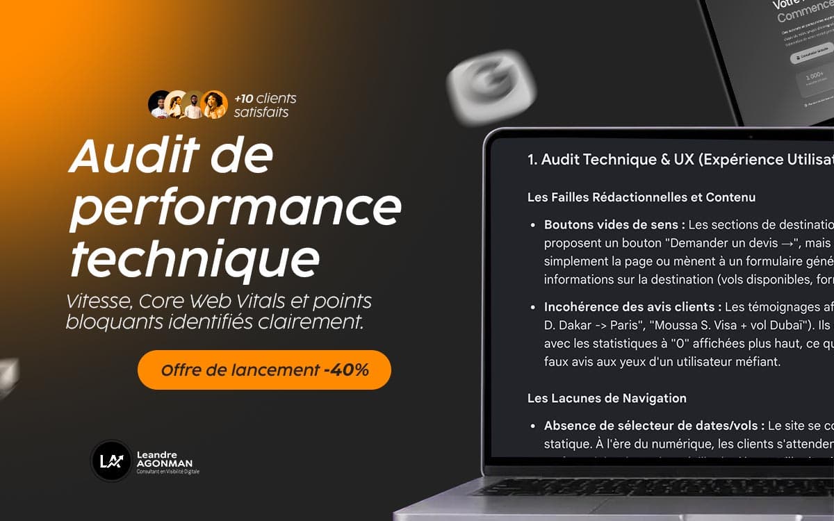 Rapport de performance technique Core Web Vitals