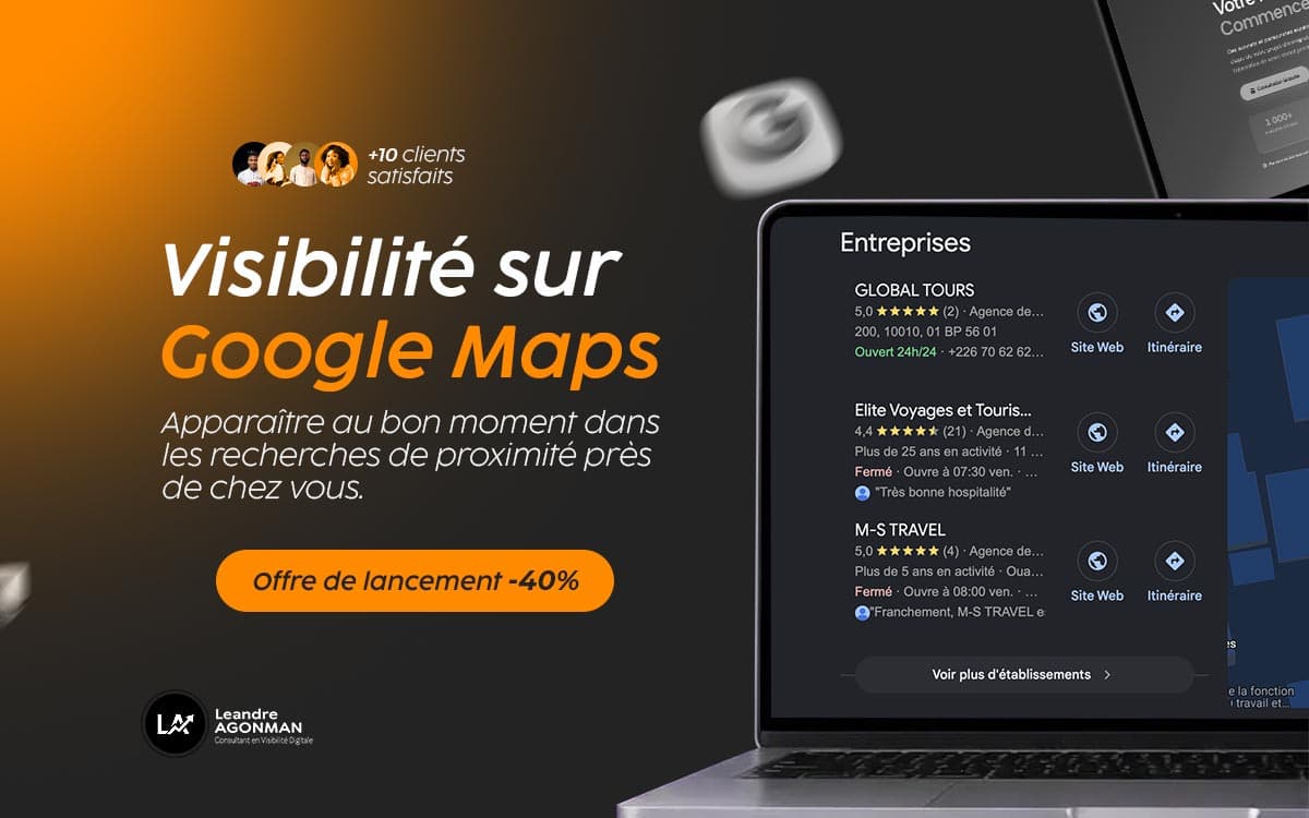 Épingle de localisation sur Google Maps