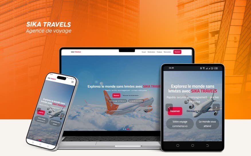 Site web réalisé pour Sika Travel